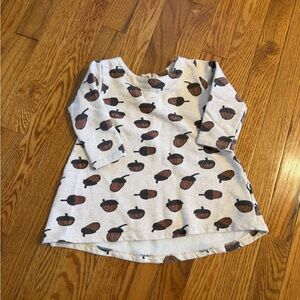 Kids Long Sleeve Acorn Print Shirt